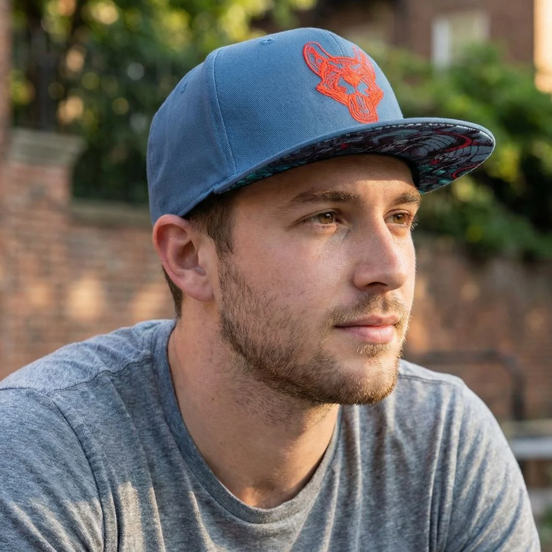 Rats Snapback - Grey/Red - Image 7