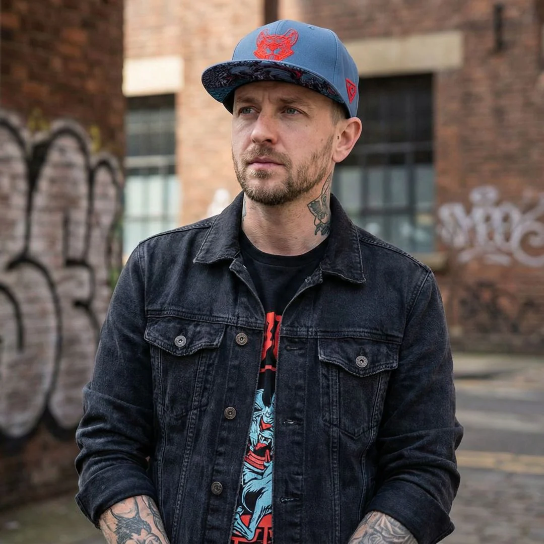 Rats Snapback - Grey/Red - Image 9