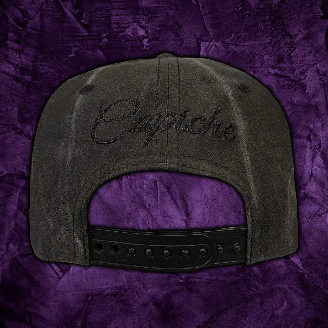 Realm of the Dead Snapback - Grey Washed/Purple Crackling Metallic - Image 13