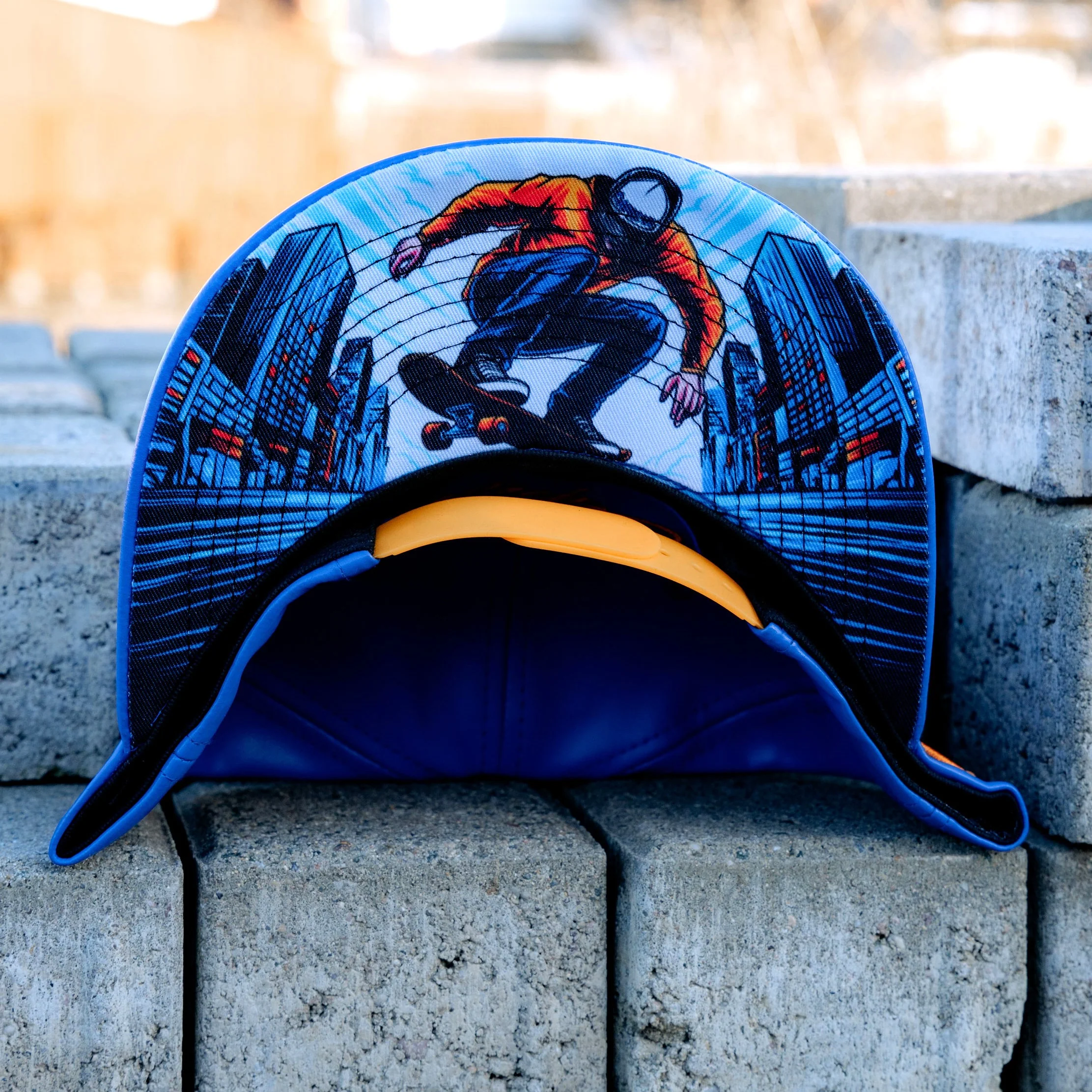 Ride With Us Snapback - Blue Artificial Leather - Image 3