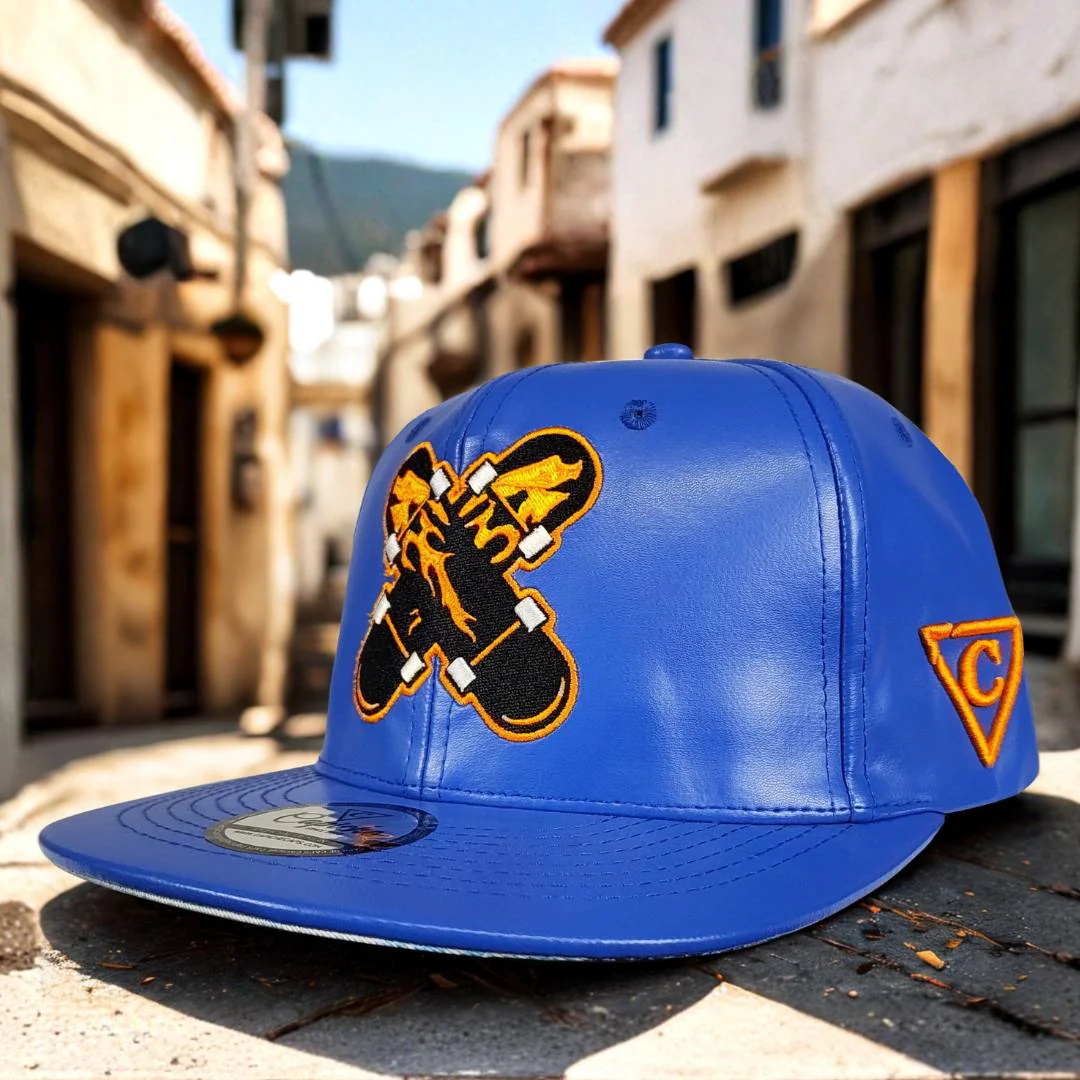 Ride With Us Snapback - Blue Artificial Leather - Image 4