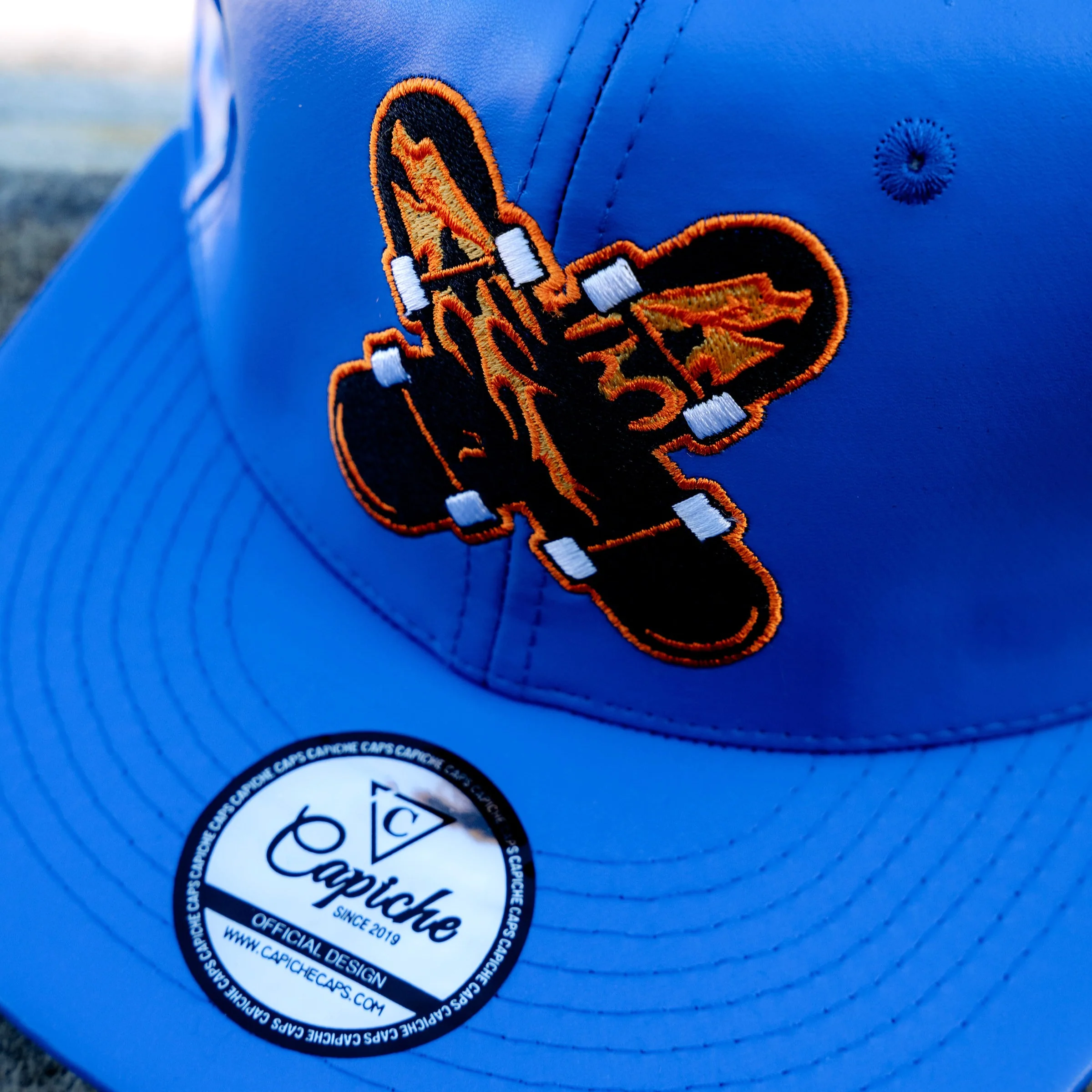 Ride With Us Snapback - Blue Artificial Leather - Image 5