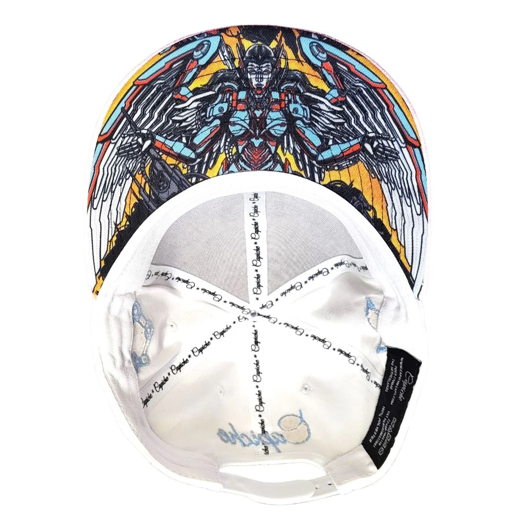 Robot Angel Snapback - White Suede - Image 6