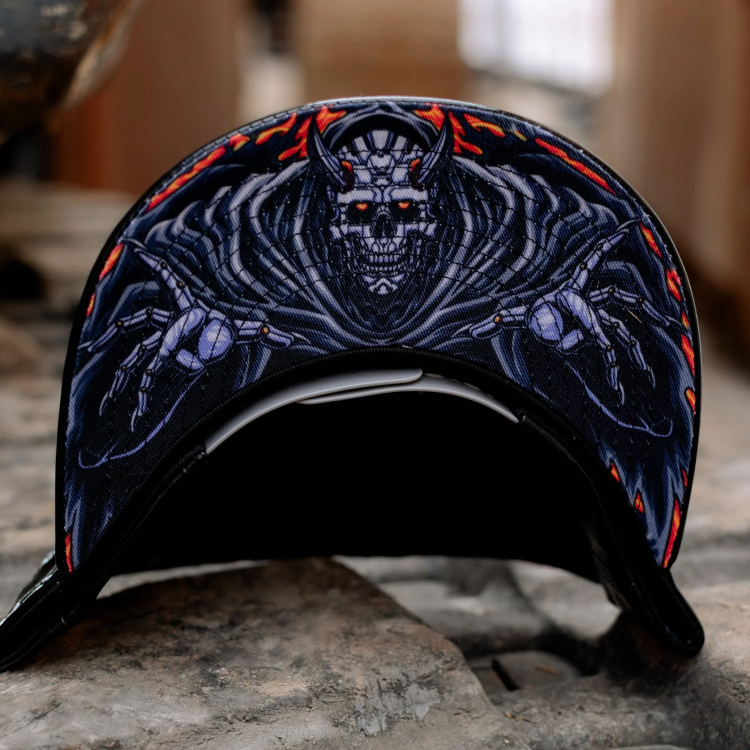 Robot Reaper Snapback - Black Artificial Leather - Image 7