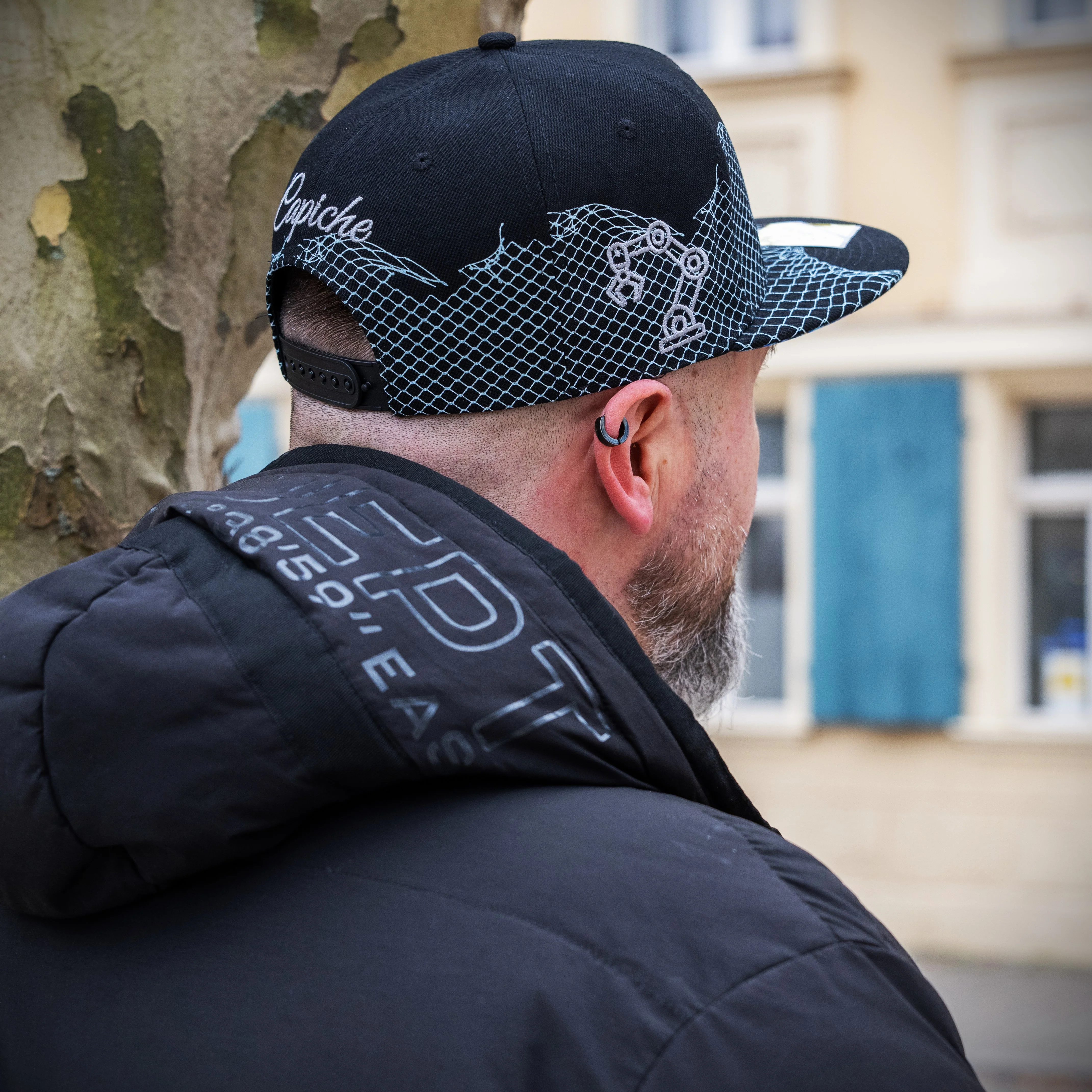 Robot Skull Snapback - Black/Wired Grey - Image 13