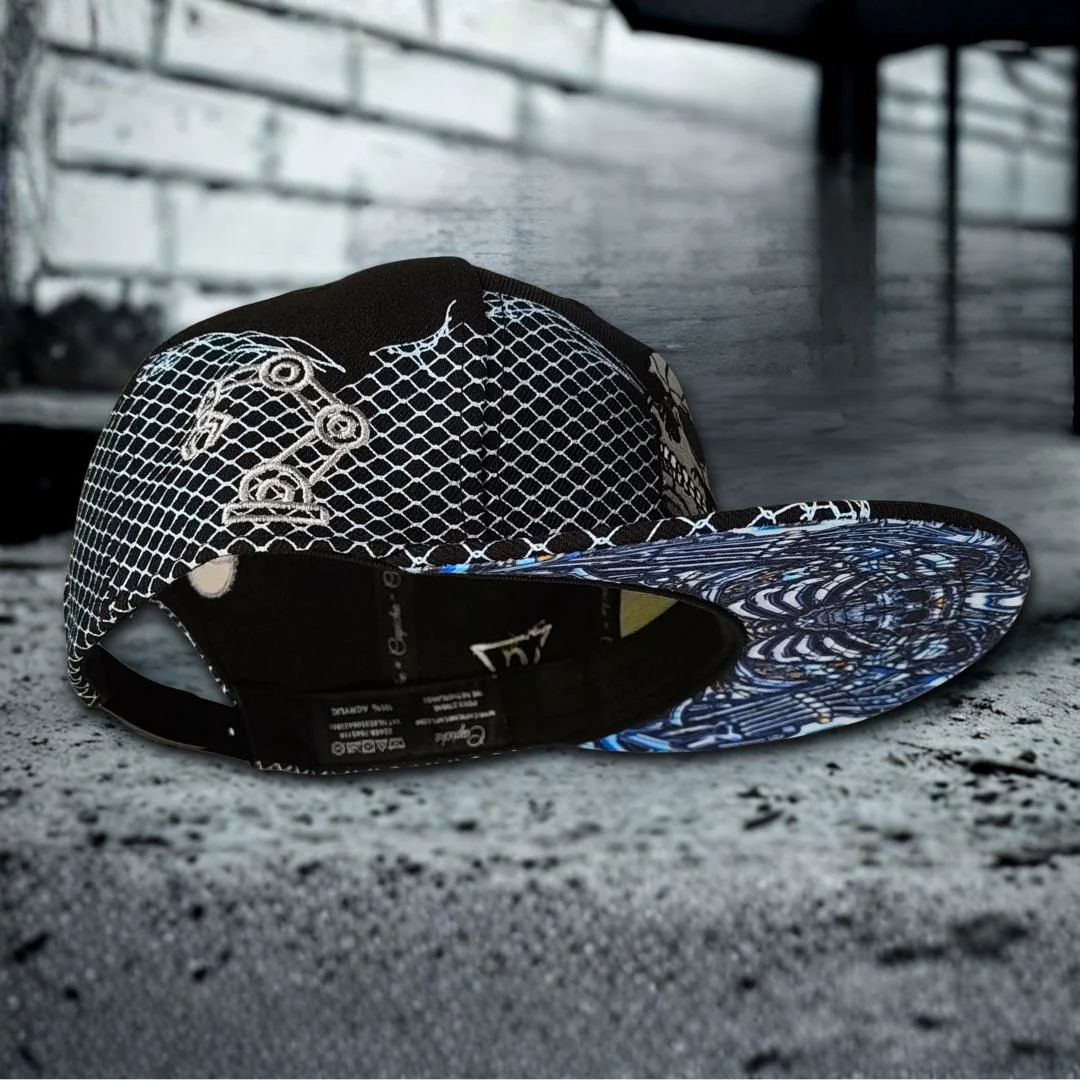 Robot Skull Snapback - Black/Wired Grey - Image 15