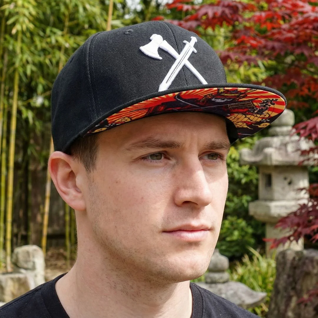 Samurai Snapback - Black - Image 3