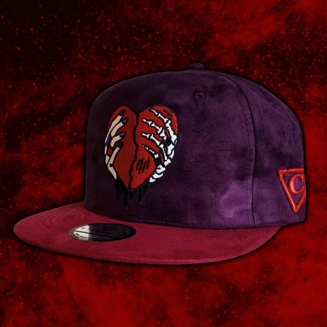 Savior Snapback - Dark Purple/Dark Red Suede - Image 14