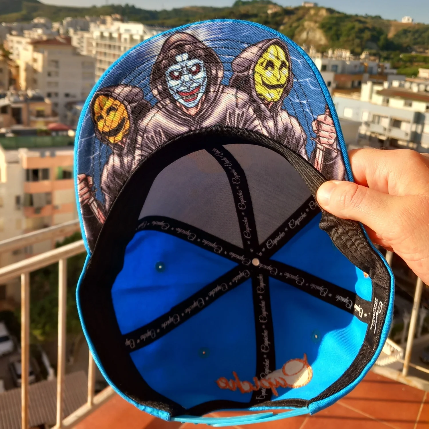Smiley Gang Snapback - Blue/Orange - Image 3