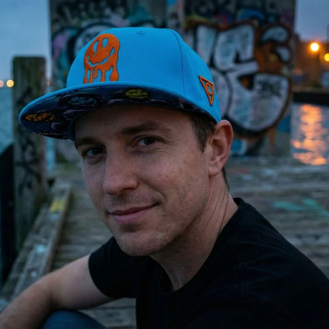 Smiley Gang Snapback - Blue/Orange - Image 5