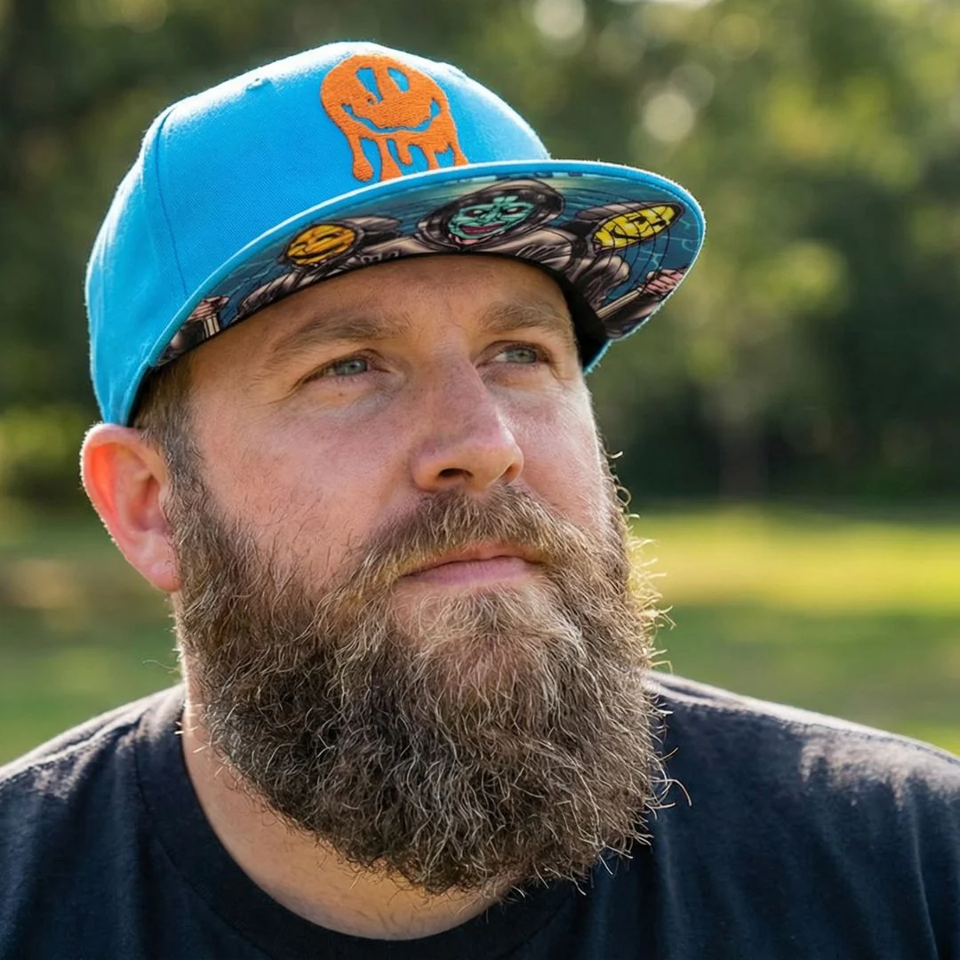Smiley Gang Snapback - Blue/Orange - Image 8