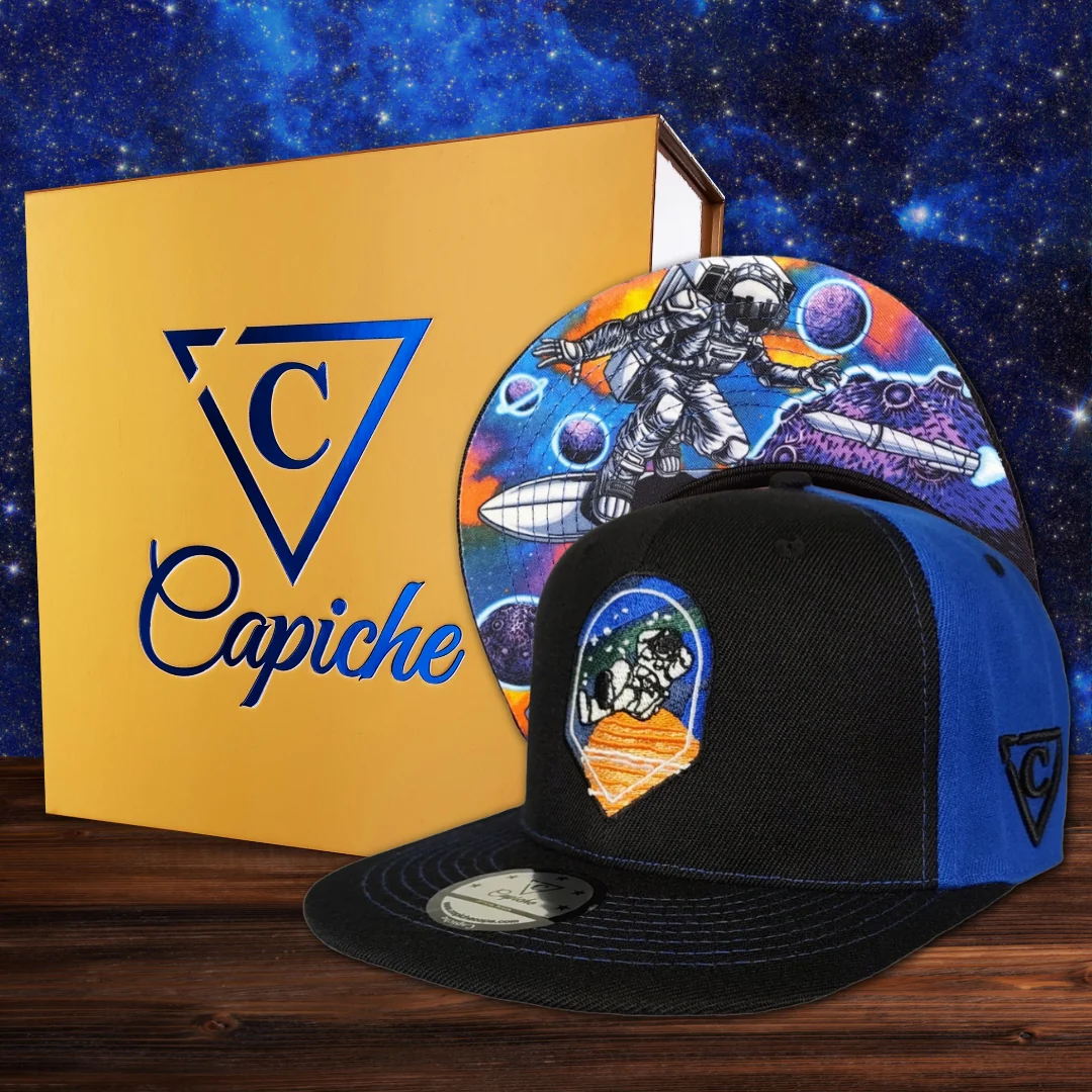 Space Surfing Snapback - Black/Blue - Image 3