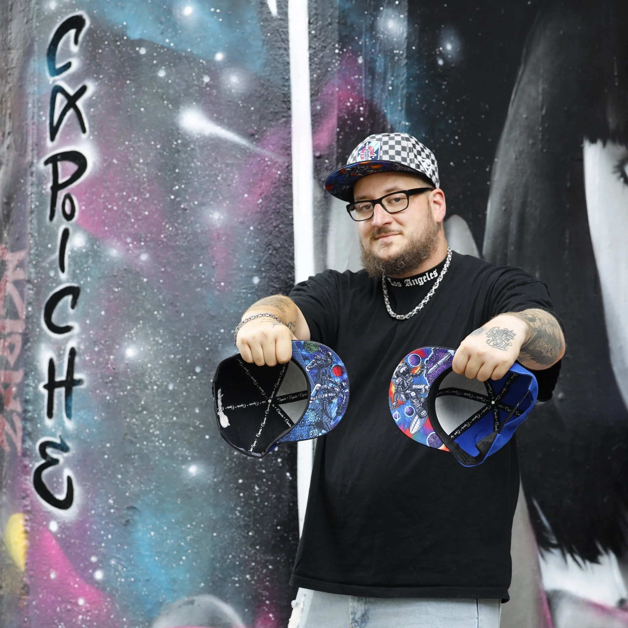 Space Surfing Snapback - Black/Blue - Image 6