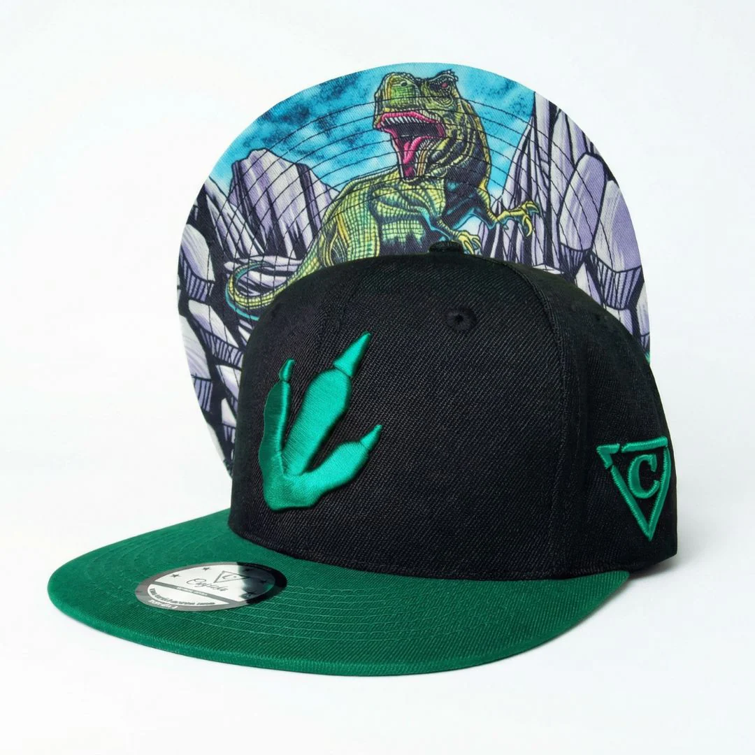 T-rex Snapback - Black/Green - Image 12