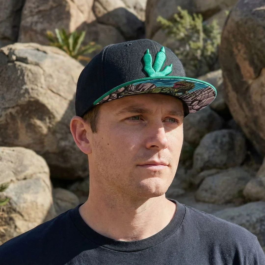 T-rex Snapback - Black/Green - Image 2
