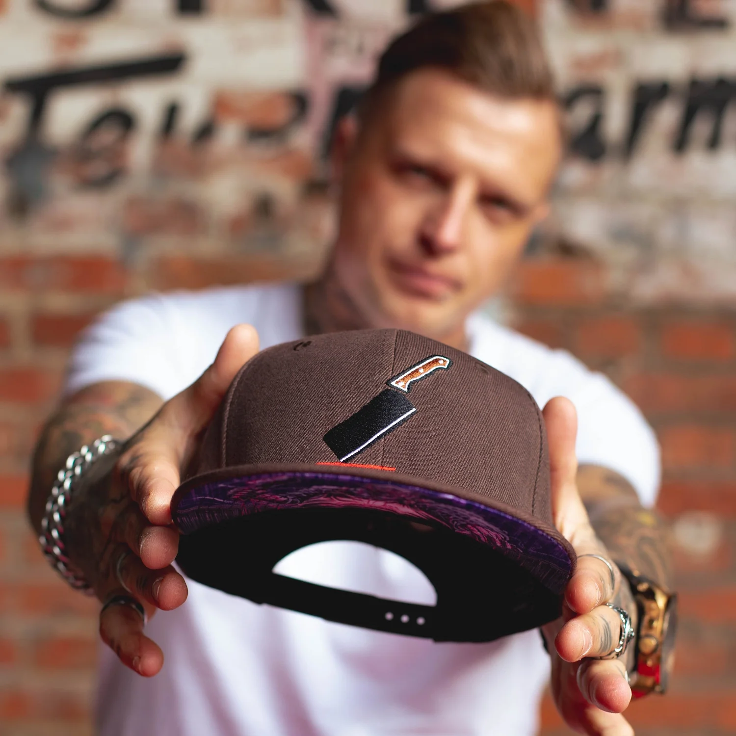 The Butcher Snapback - Brown - Image 9