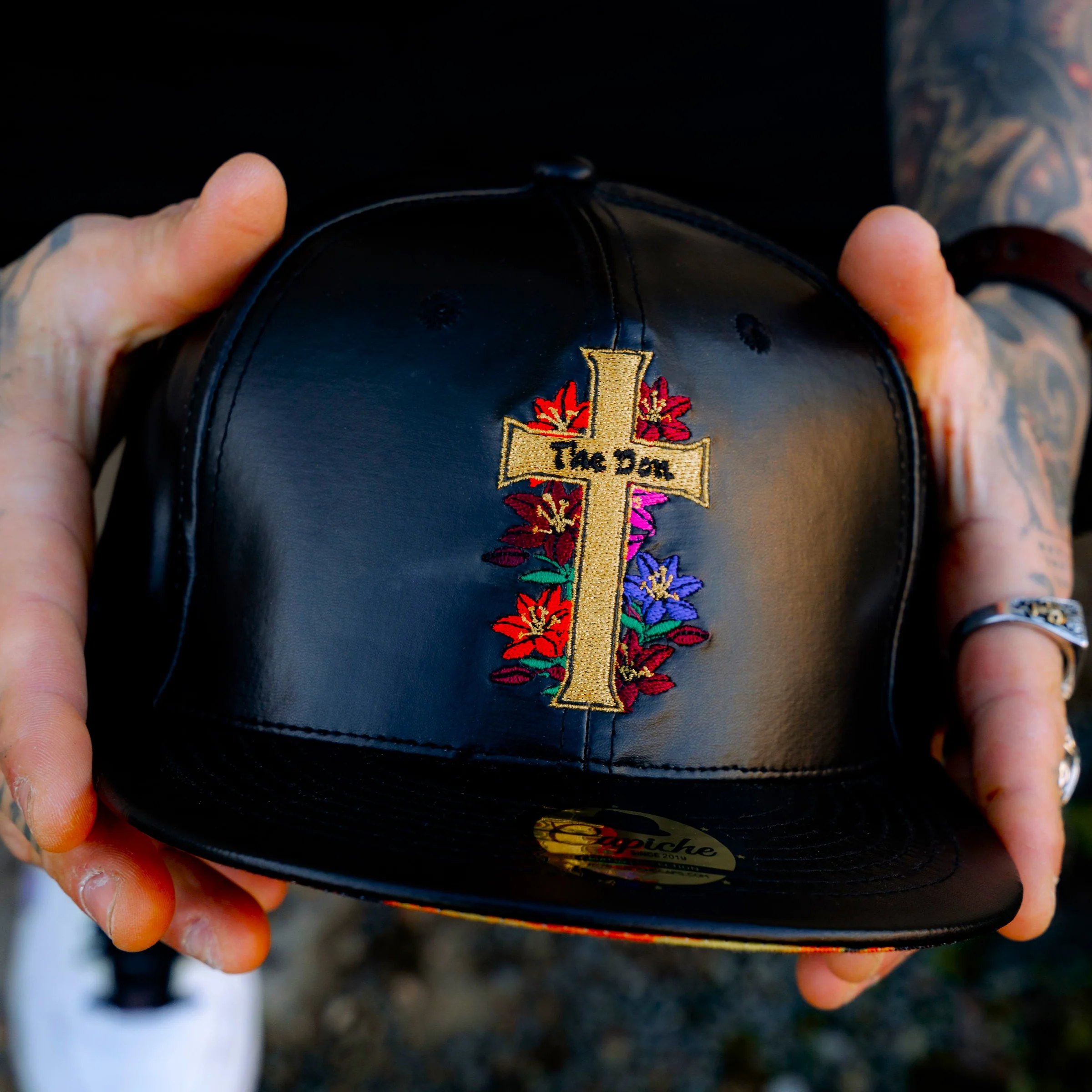 The Don is Gone Snapback No. 4 - Black Artificial Leather - Image 6