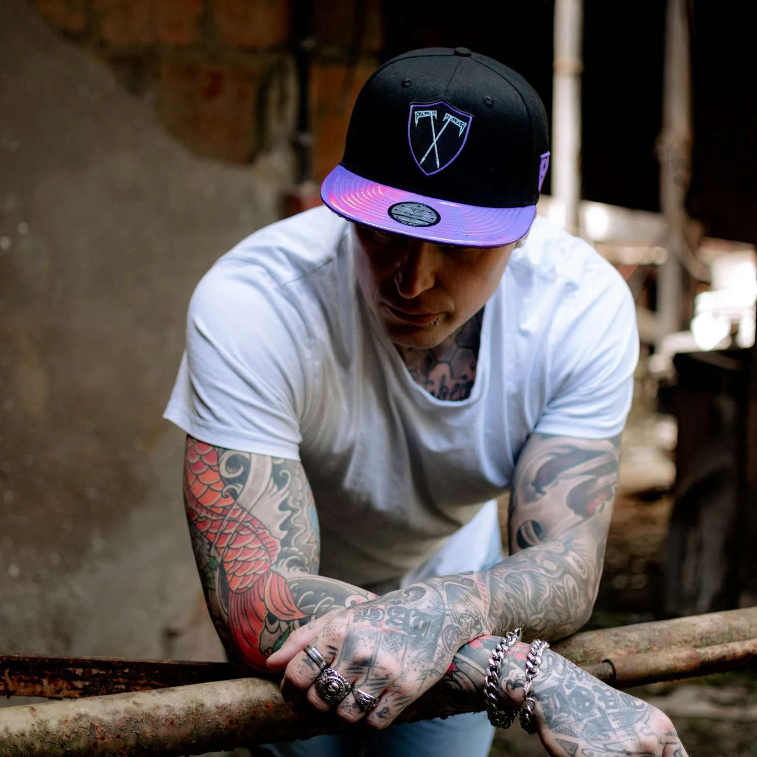 The Executioner Snapback - Black/Purple Holographic - Image 3