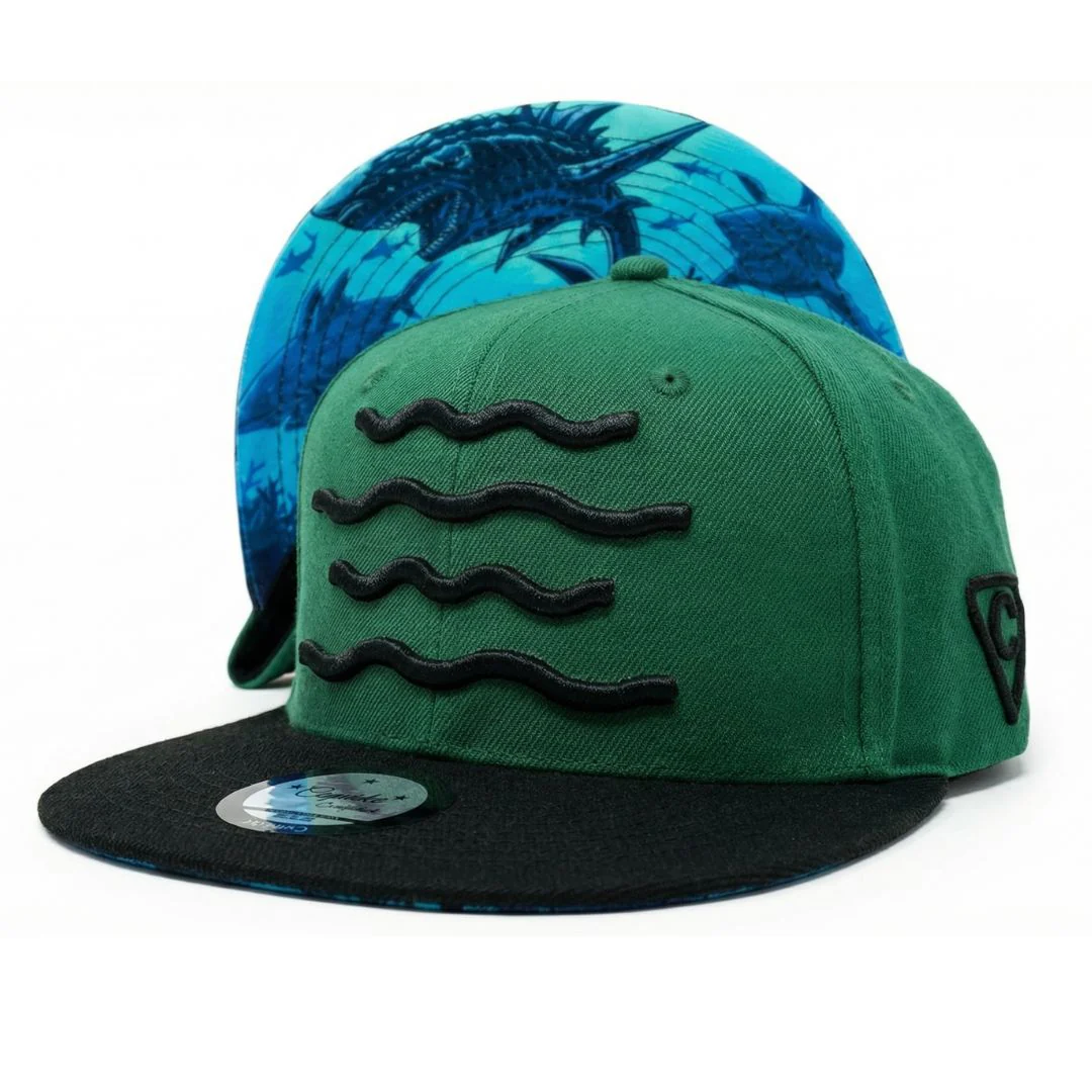 The Shark Snapback - Green/Black - Image 11