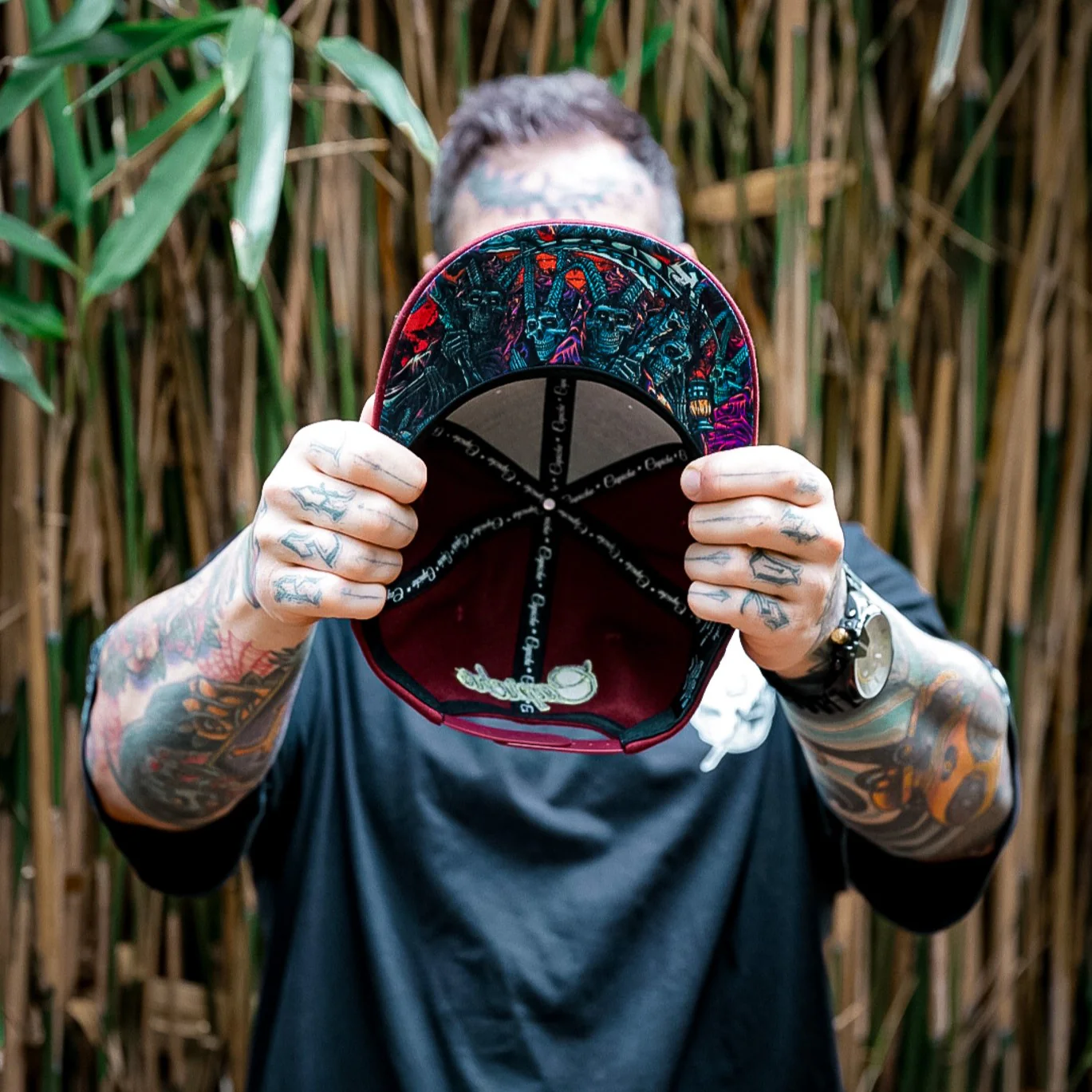 They're Coming Snapback - Rust Red Felt Fabric - Image 9