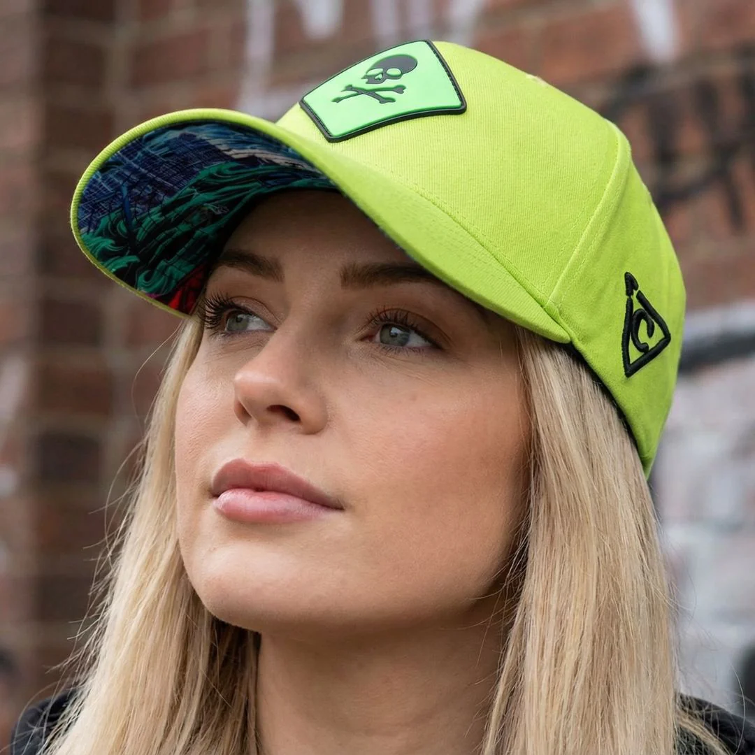 Toxic Tsunami Curved Cap - Neon Green - Image 6