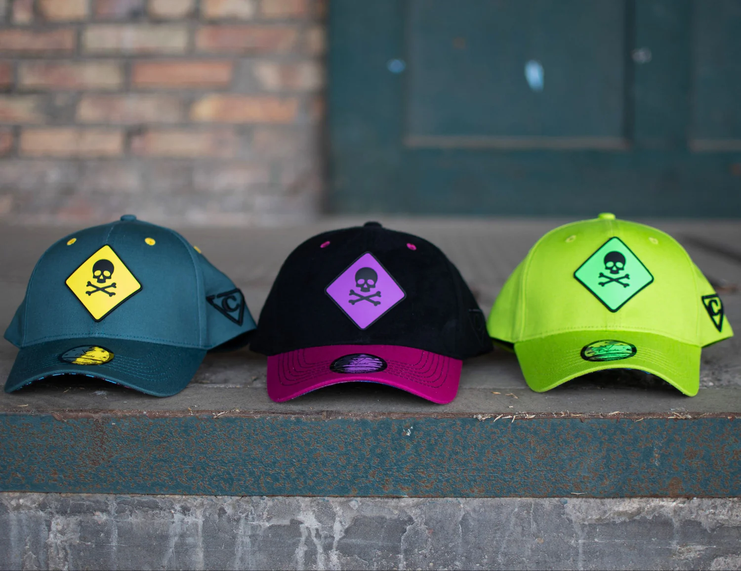 Toxic Tsunami Curved Cap - Neon Green - Image 8