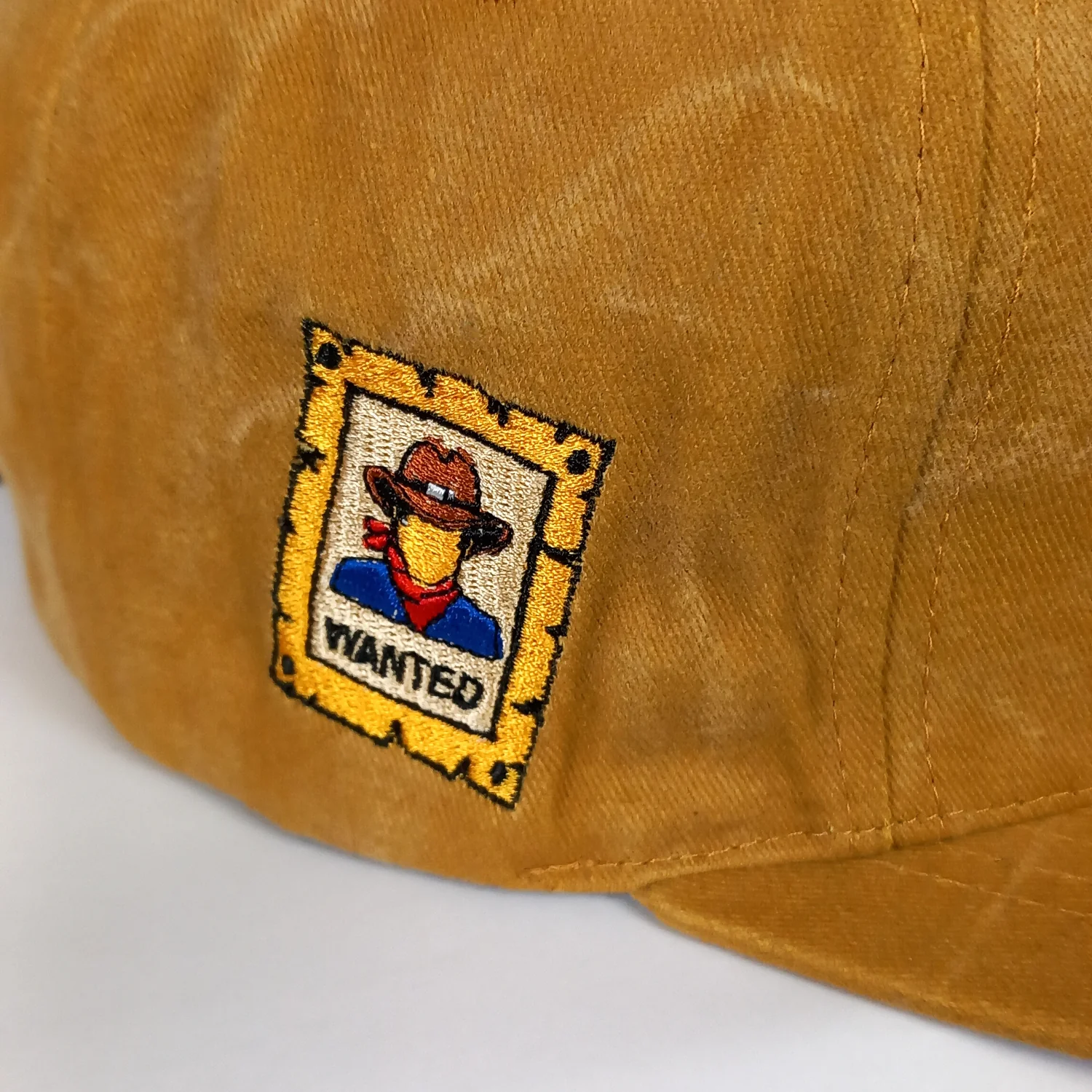 Train Heist Snapback - Mustard Yellow Washed Fabric - Image 14