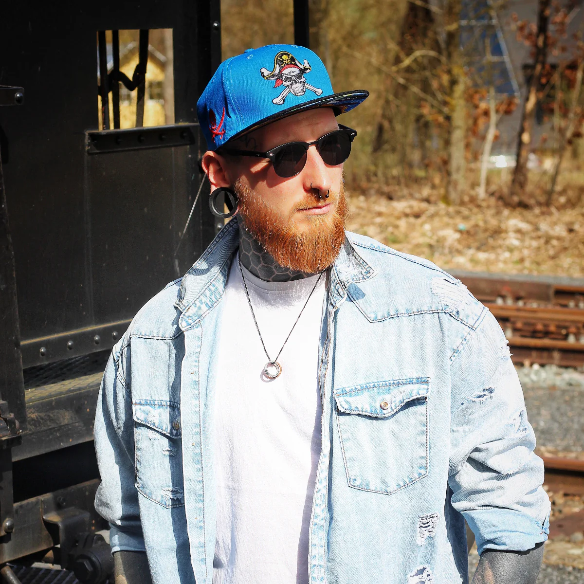 Treasure Hunting Snapback - Blue/Black - Image 4
