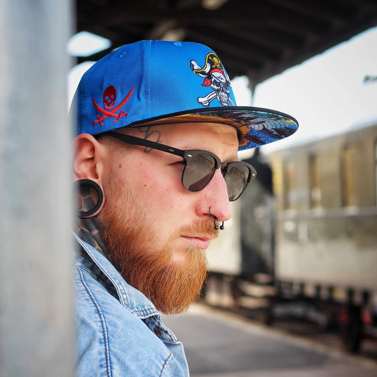 Treasure Hunting Snapback - Blue/Black - Image 5