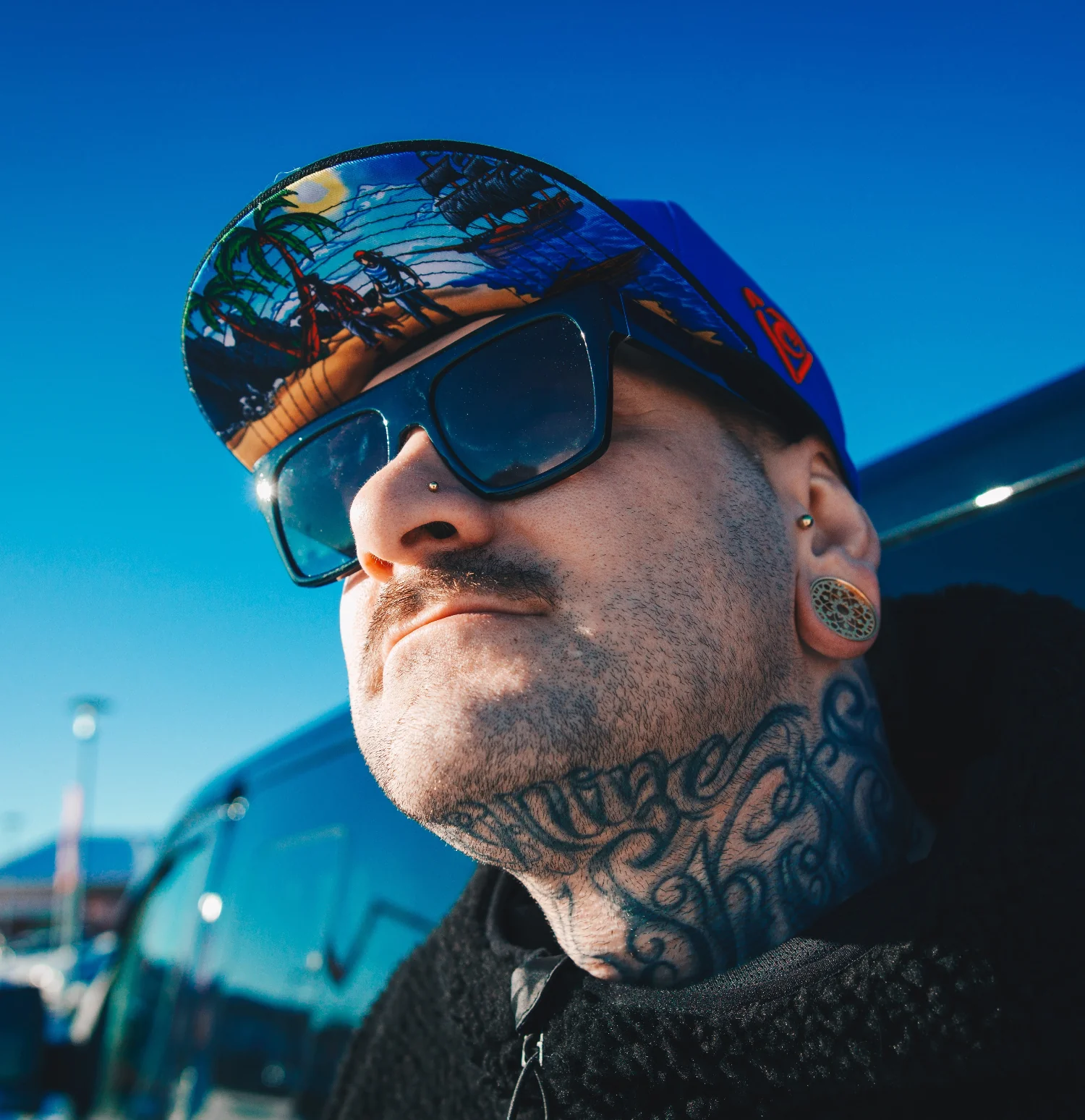 Treasure Hunting Snapback - Blue/Black - Image 9