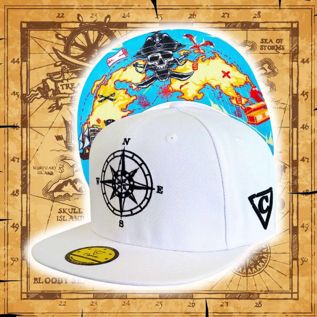 Treasure Map Snapback - White - Image 12