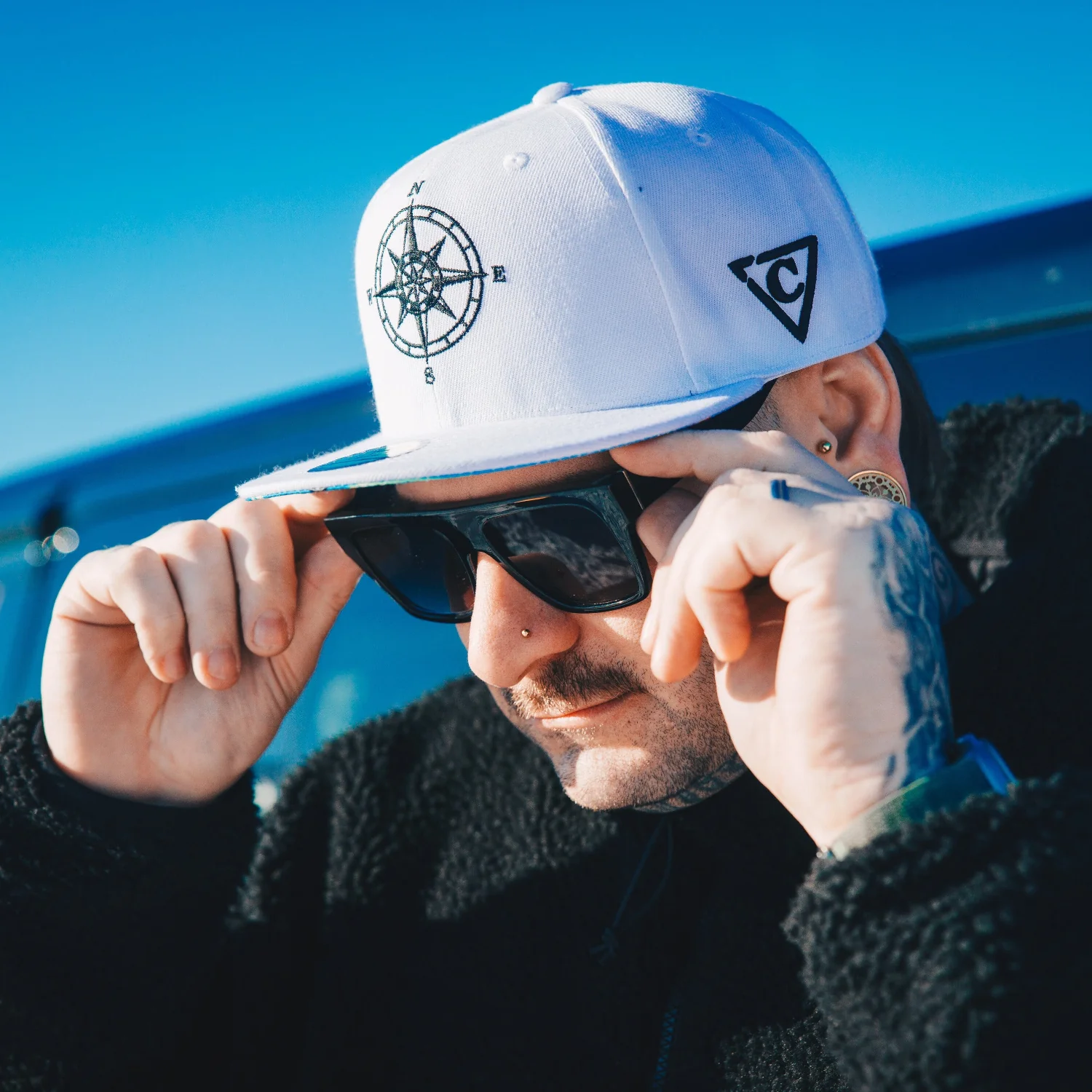 Treasure Map Snapback - White - Image 8