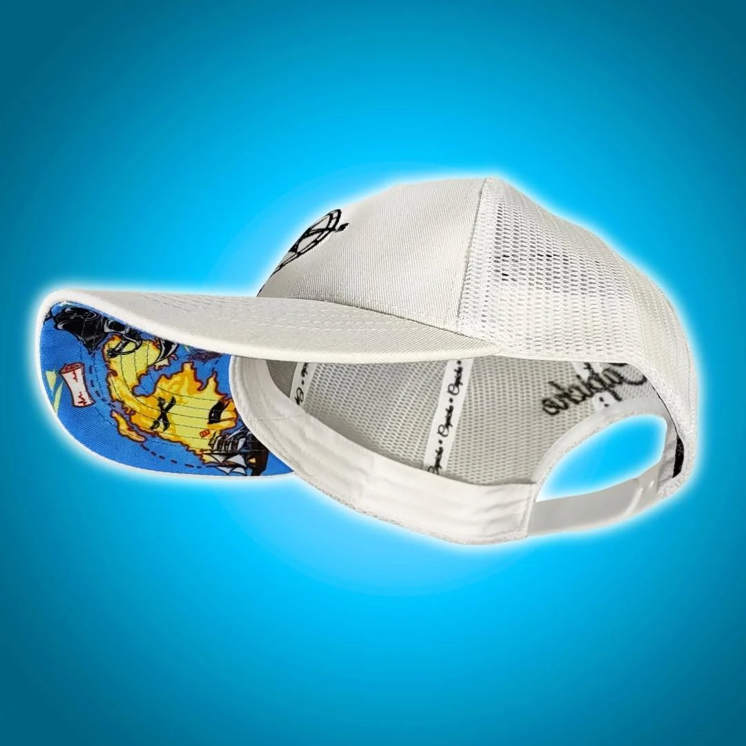 Treasure Map Trucker Cap - White - Image 13