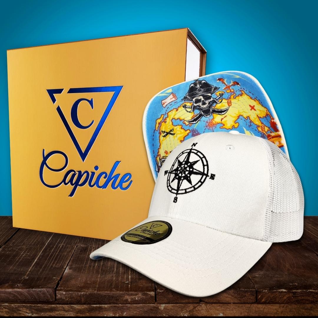 Treasure Map Trucker Cap - White - Image 3