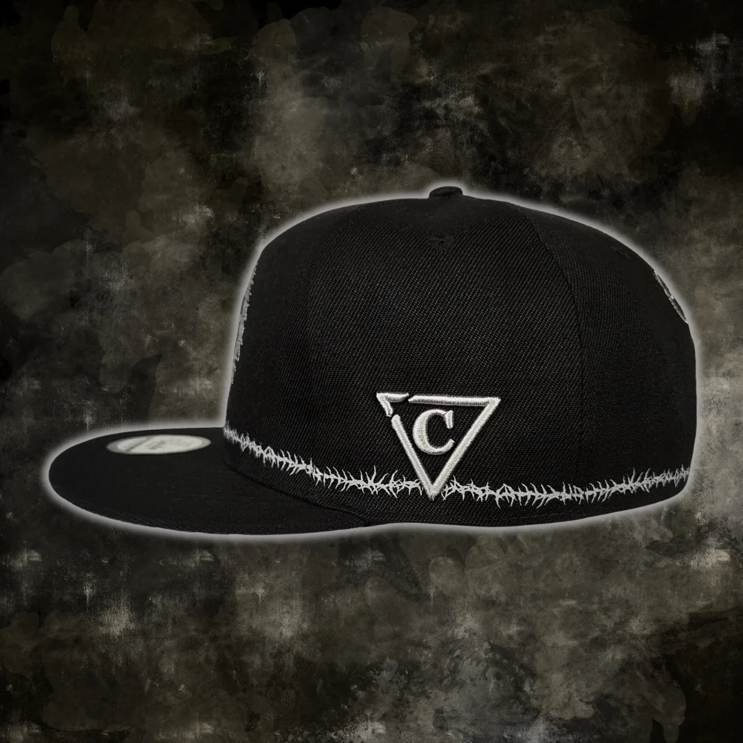 Tribal Skull Snapback - Black/Barbed Wire - Image 12