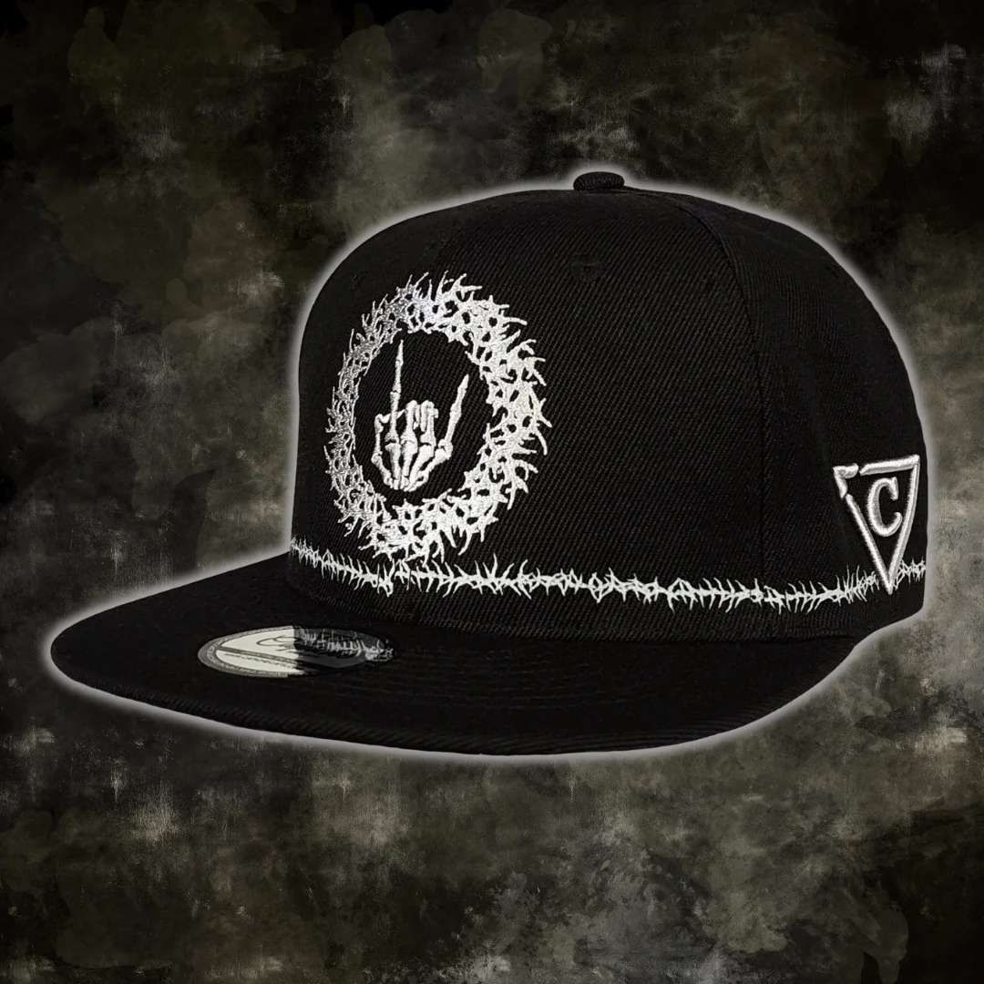Tribal Skull Snapback - Black/Barbed Wire - Image 16