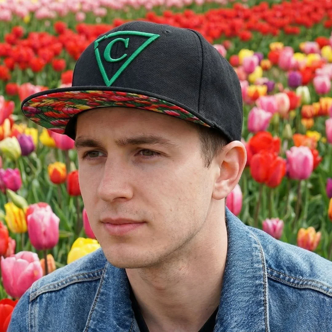 Tulip Field Snapback - Black - Image 6