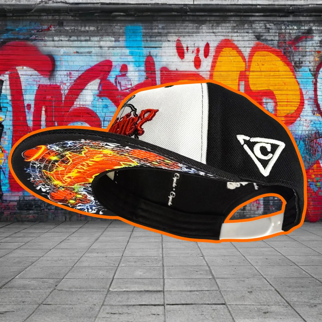 Urban Halo Snapback - Black/White - Image 13