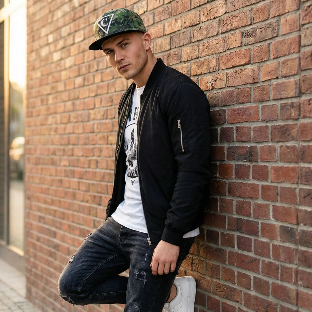 USA Pixel Snapback - Green/Black - Image 8