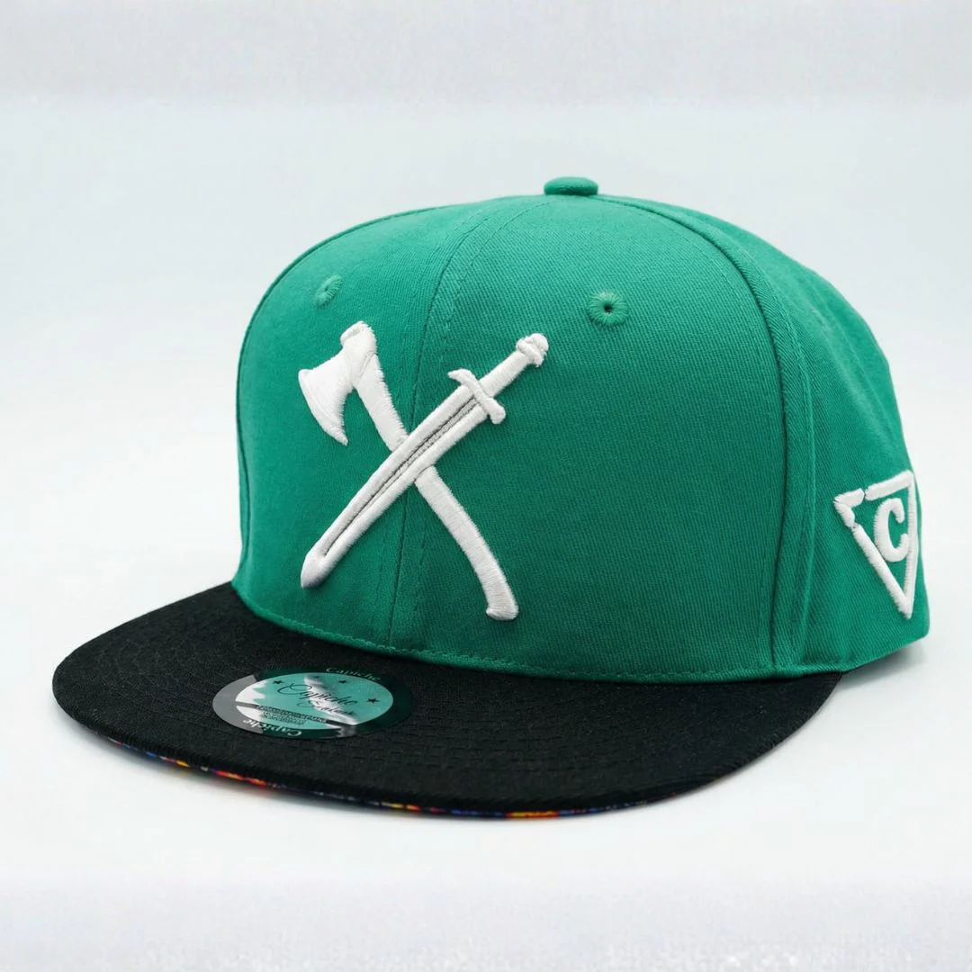 Viking 2 Snapback - Green/Black - Image 11