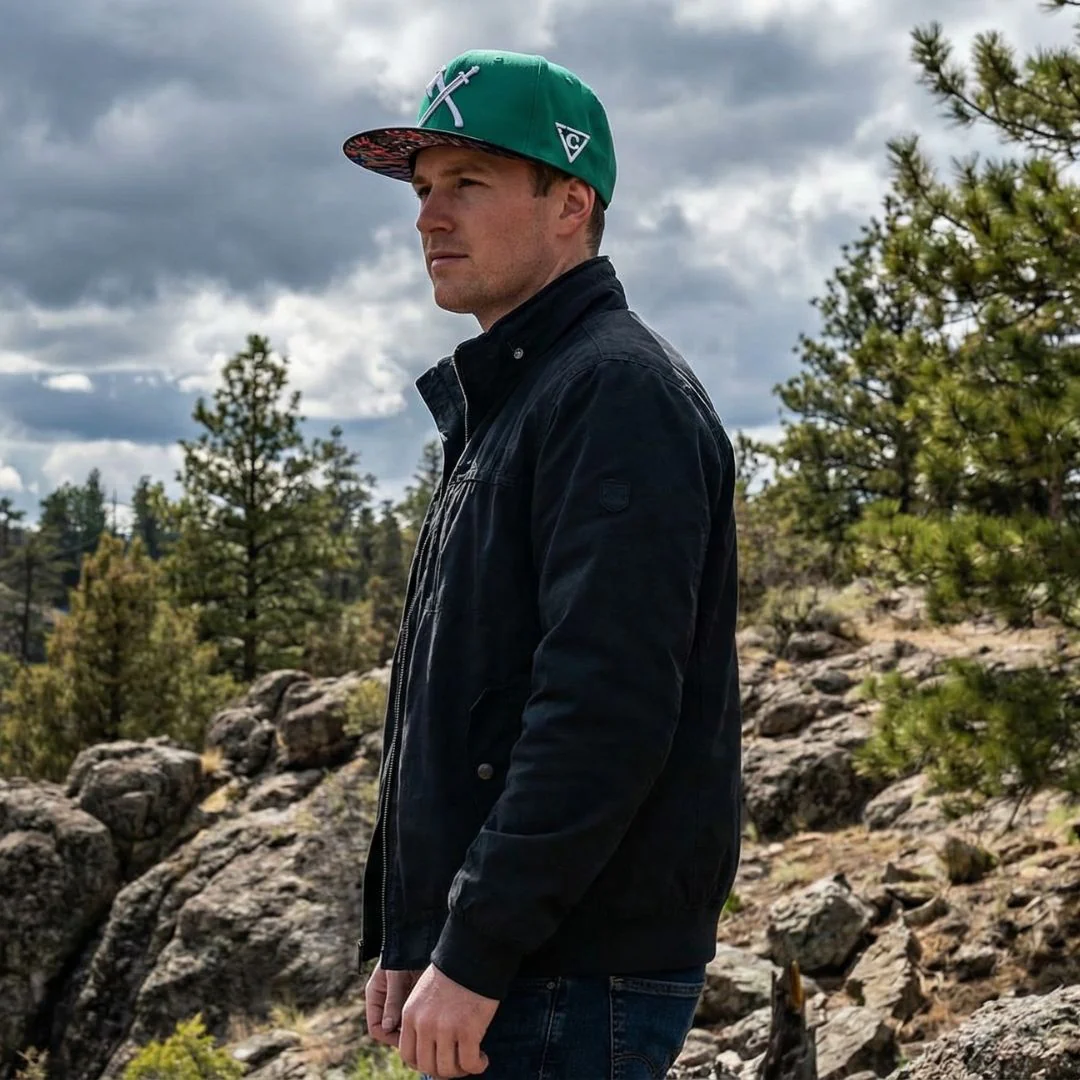 Viking 2 Snapback - Green/Black - Image 2