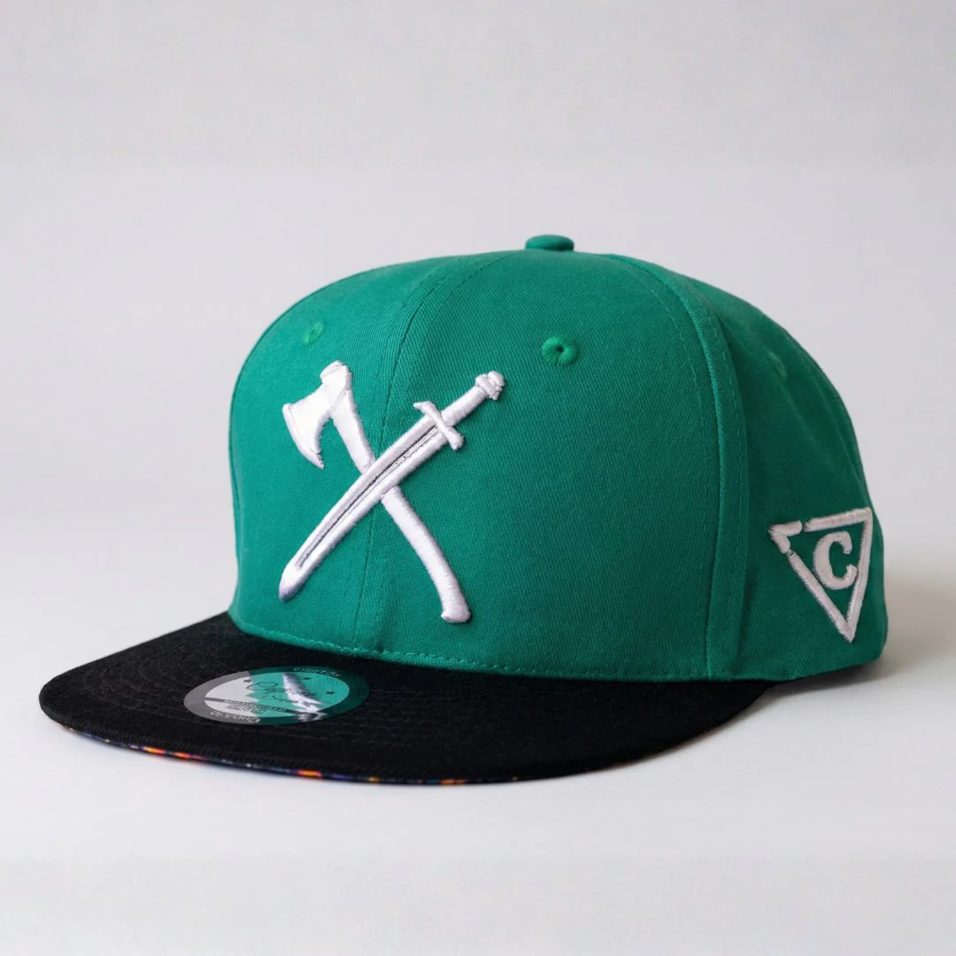 Viking 2 Snapback - Green/Black - Image 4