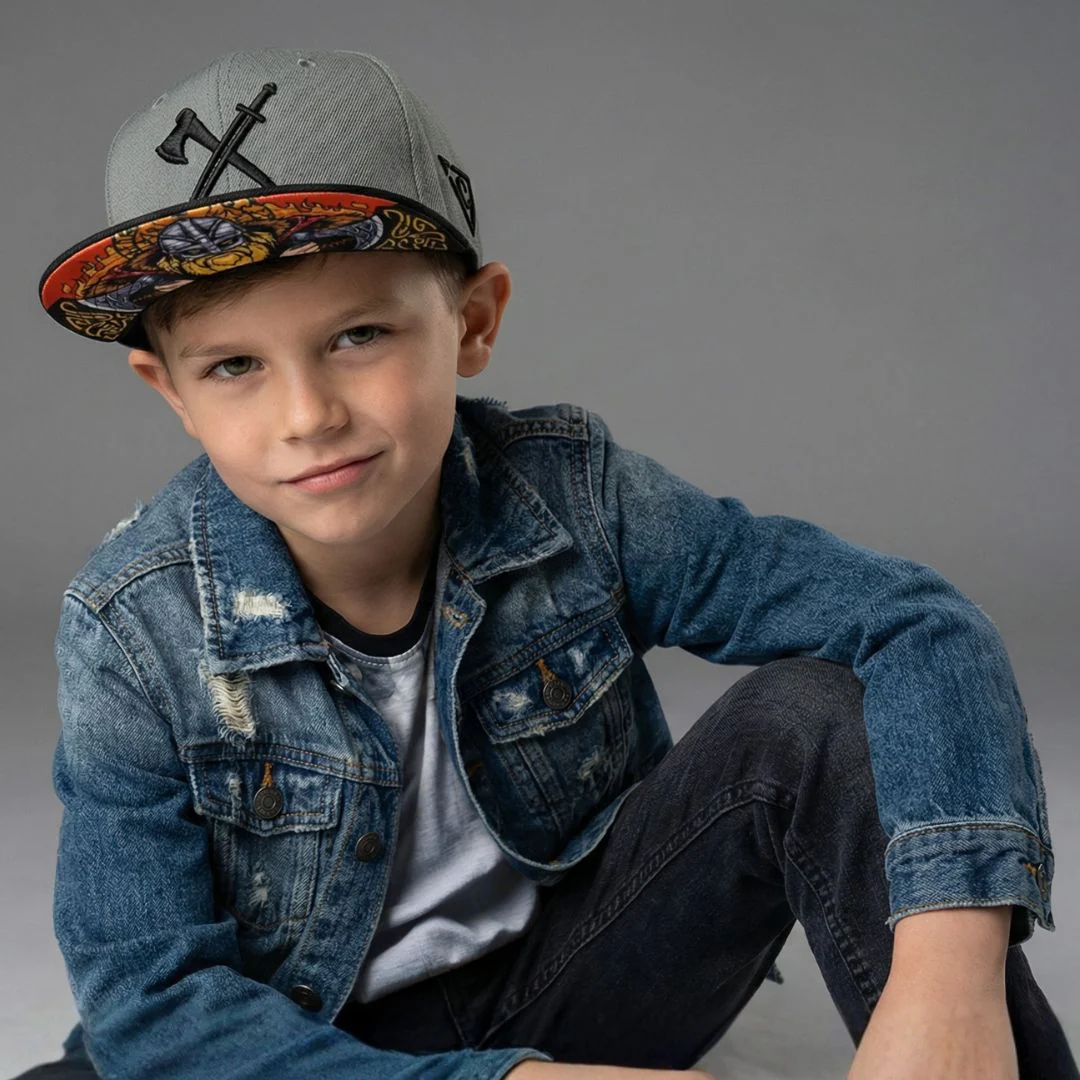 Viking Snapback Child Size - Grey - Image 5