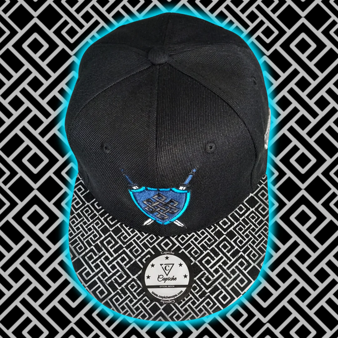 Viking's Spirit Snapback - Black/Grey Geometric Pattern - Image 14