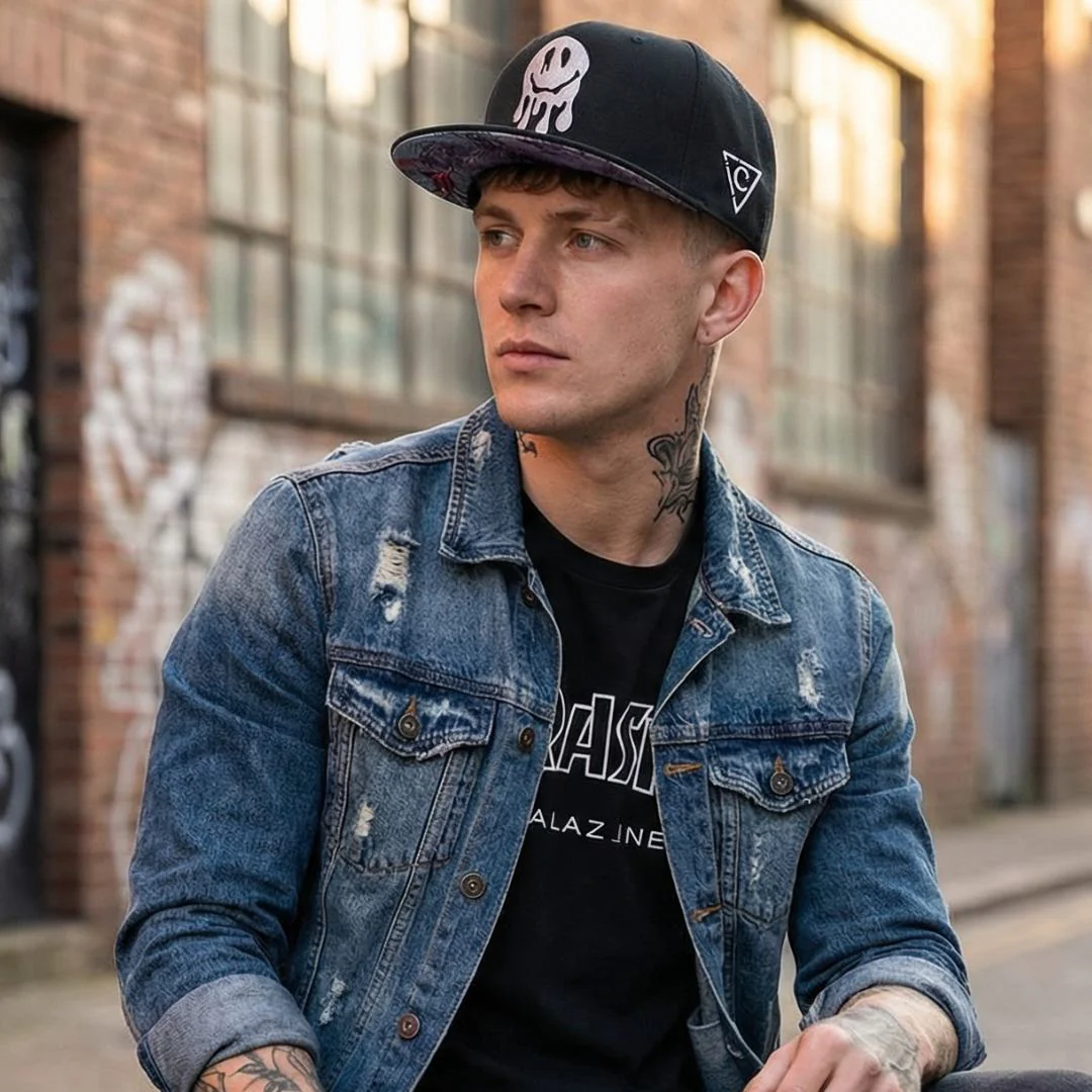 Wall Drawing Snapback - Black - Image 5