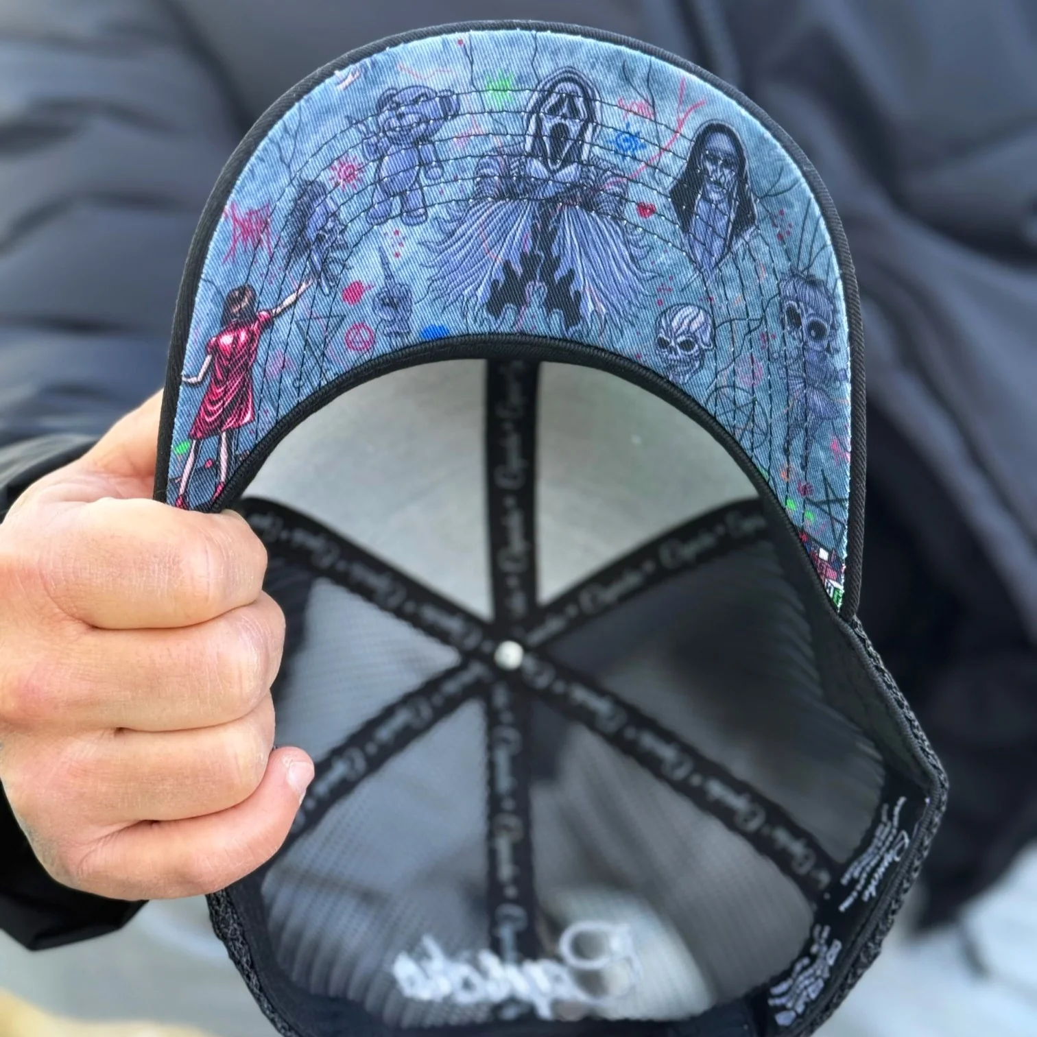 Wall Drawing Trucker Cap - Black - Image 4