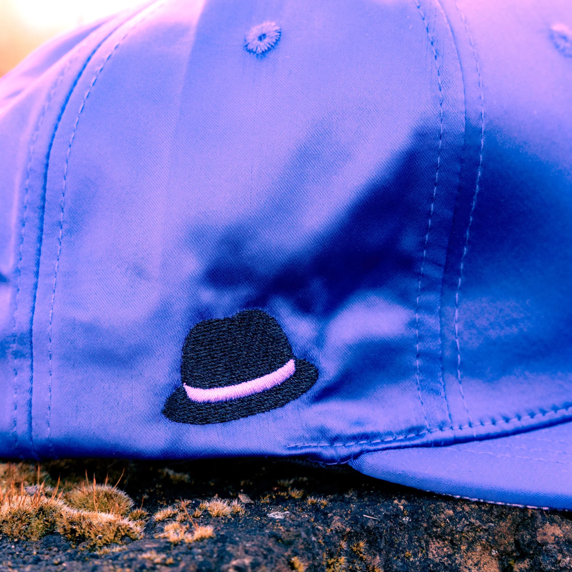 Watch Your Back Snapback No. 2 - Purple Satin - Image 5