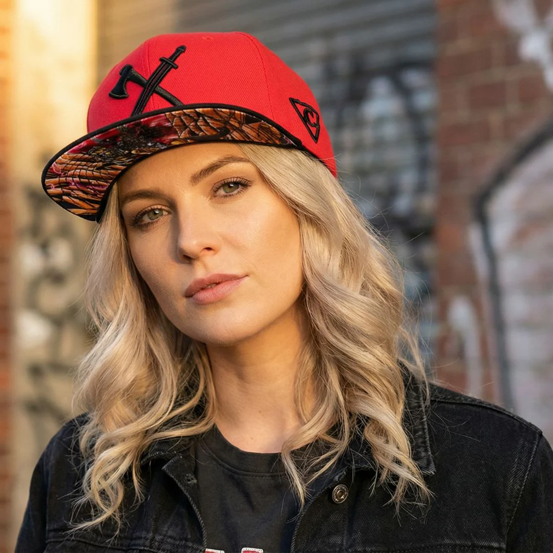 Winged Hussar Snapback - Red/Black - Image 8