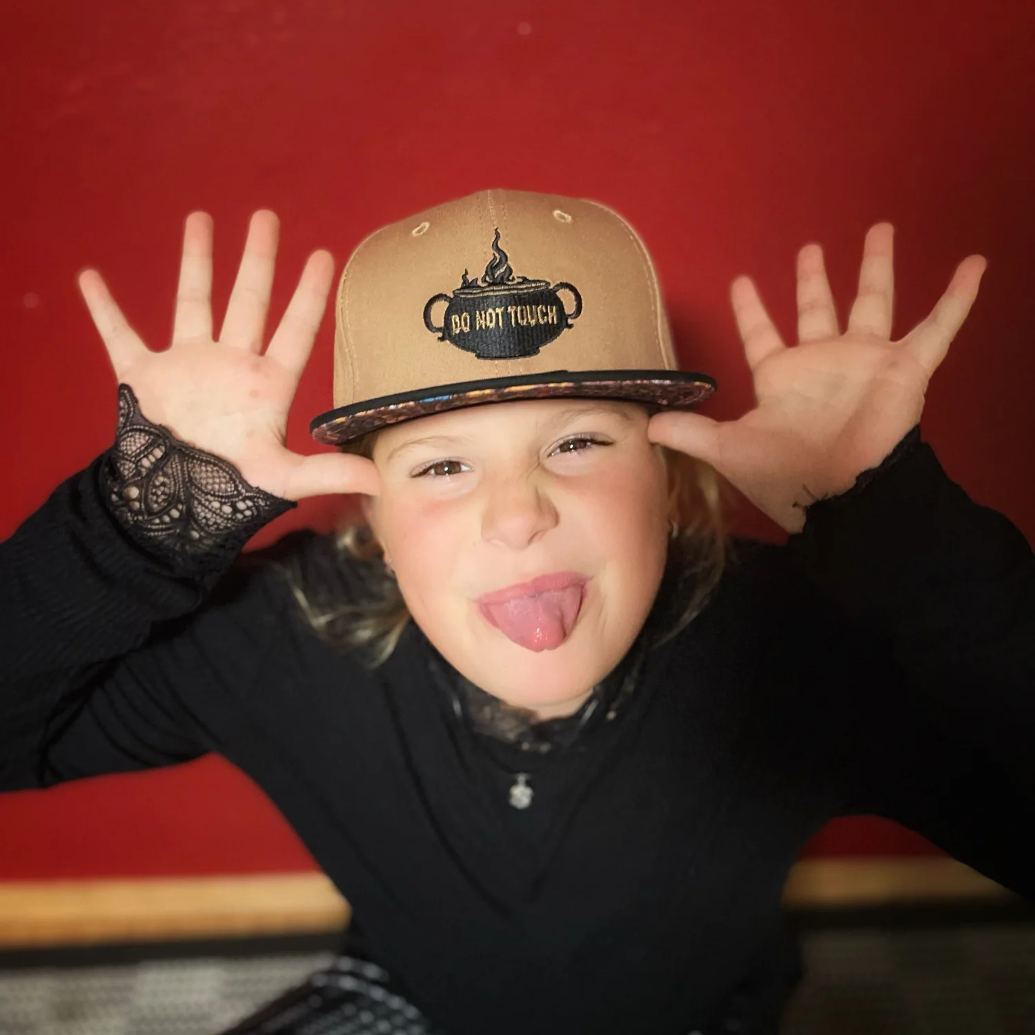 Wizard Class Snapback Child Size - Brown/Black - Image 2