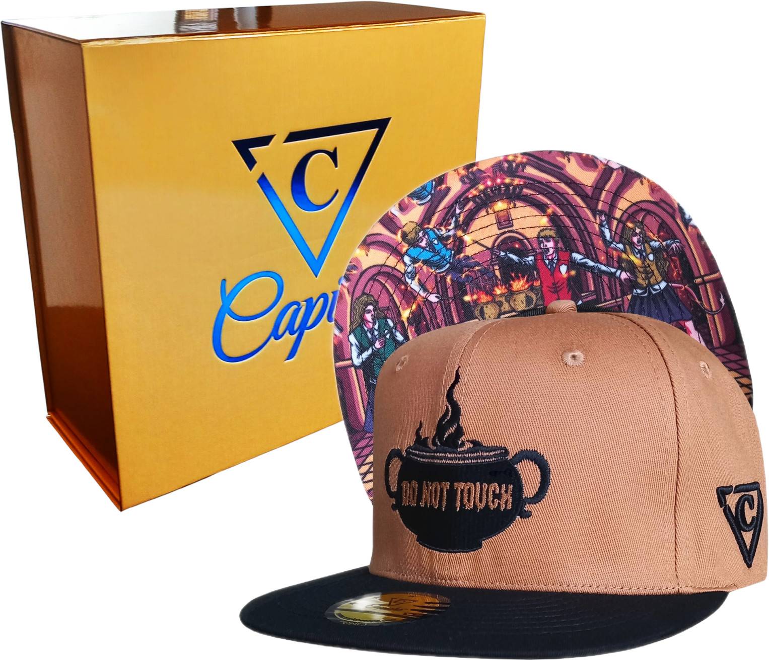 Wizard Class Snapback Child Size - Brown/Black - Image 3